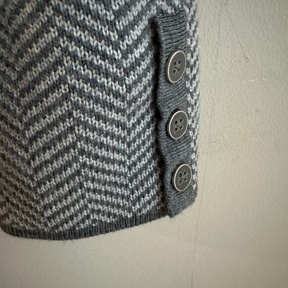 Talbots Merino Wool Herringbone Knit Sweat Blazer Jacket L - Picture 6 of 10